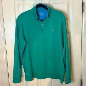 Vineyard Vines 100 percent Pima cotton quarter zip sweater